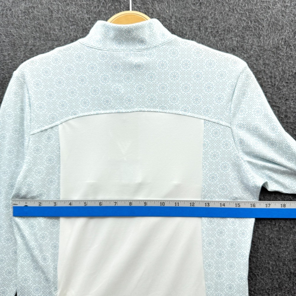 Levelwear Womens Small Blue White Georgian Bay Club 1/4 Zip Golf Pullover JL08L - Picture 7 of 9